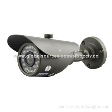 CCTV IR water-resistant bullet camera with 1,200TVL resolution and 36pcs LEDs